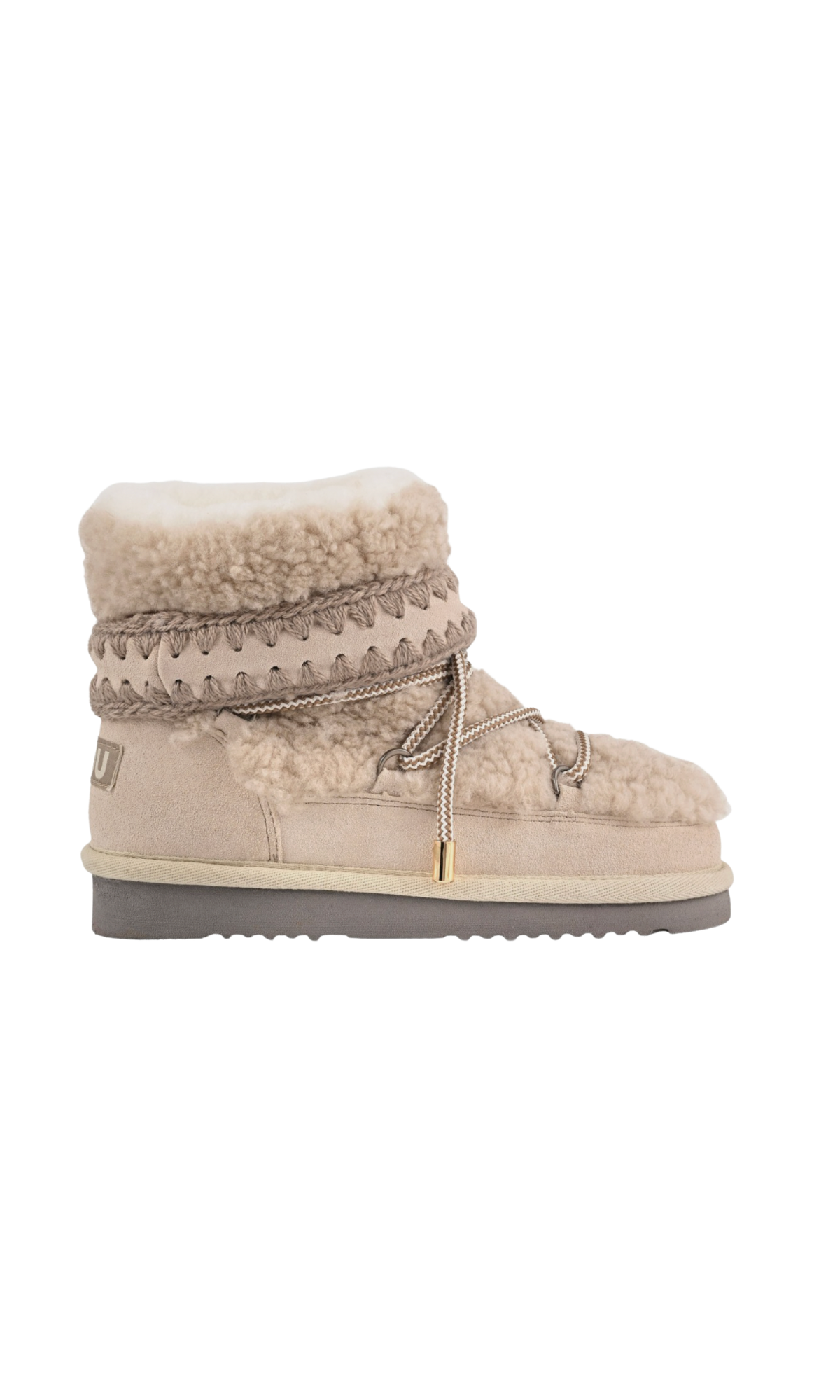 MOU ESKIMO 18 CURLY SHEEPSKIN CHALK