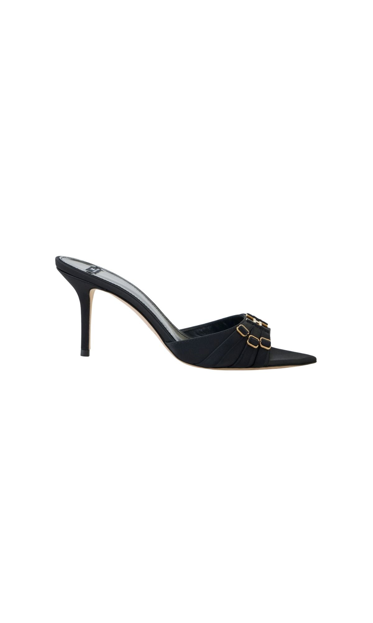 MULES 76L IN PELLE CON CINTURINI NERO - calzature - ELISABETTA FRANCHI
