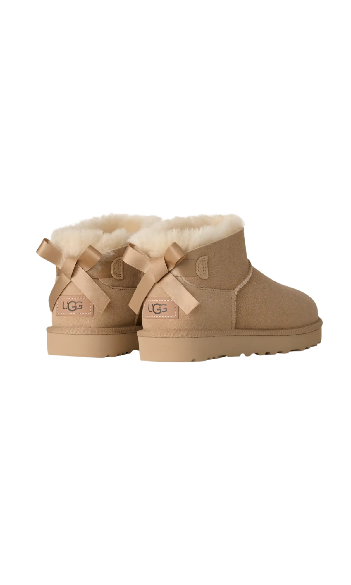 UGG ULTRA MINI BAILEY BOW BEIGE