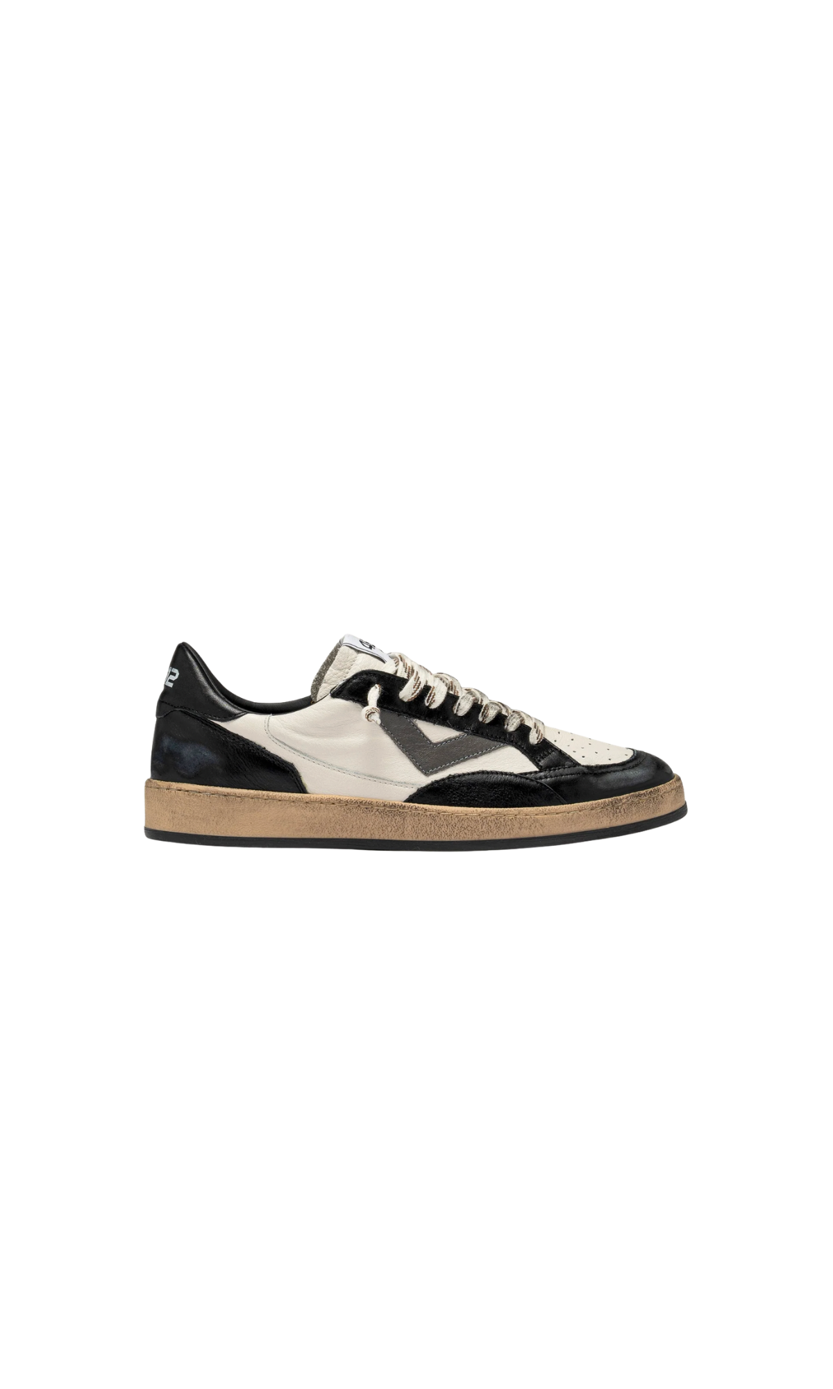 SNEAKER PLAYNEW IN PELLE BIANCA E GRIGIO