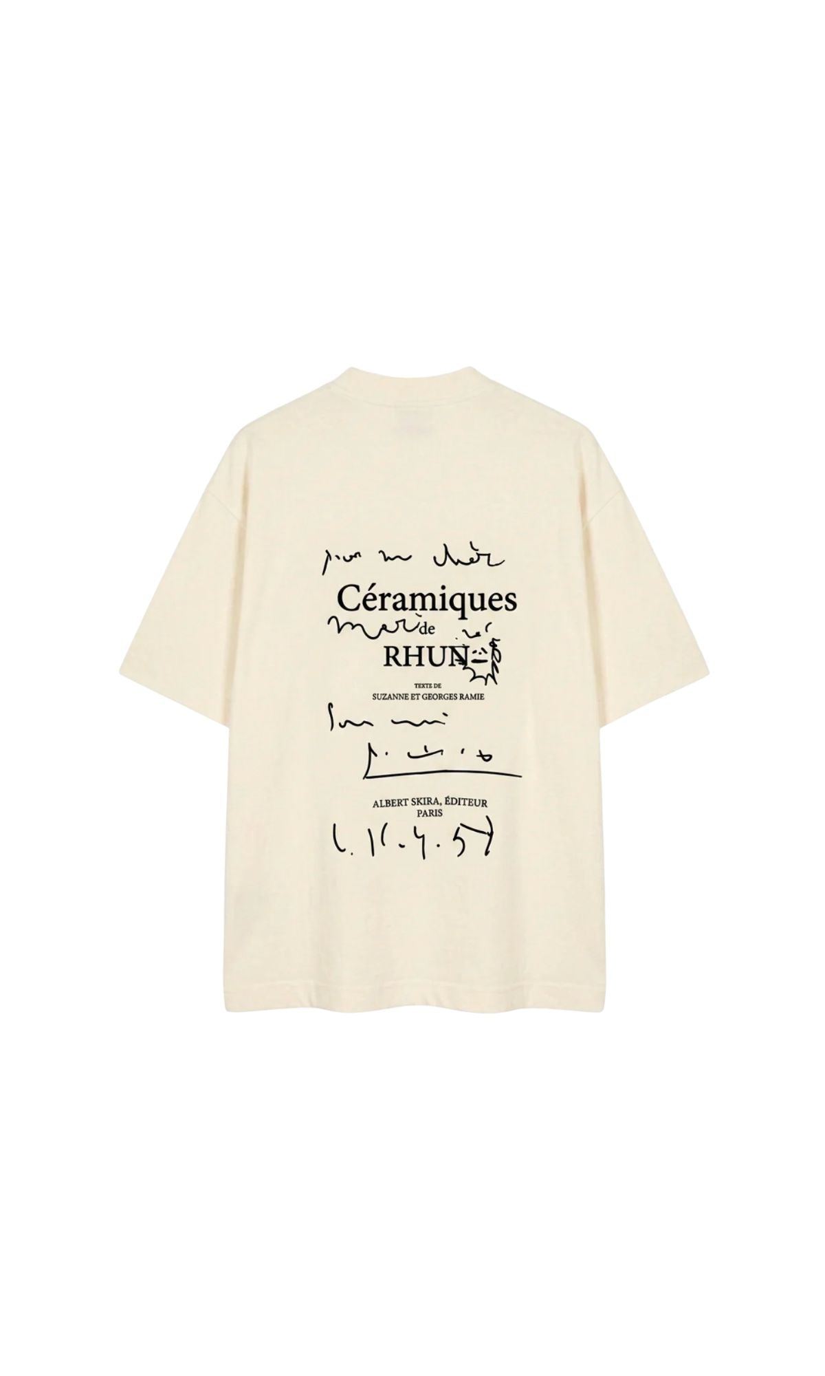 T-SHIRT CERAMIQUES DE RHUN BEIGE - ABBIGLIAMENTO - RHUN