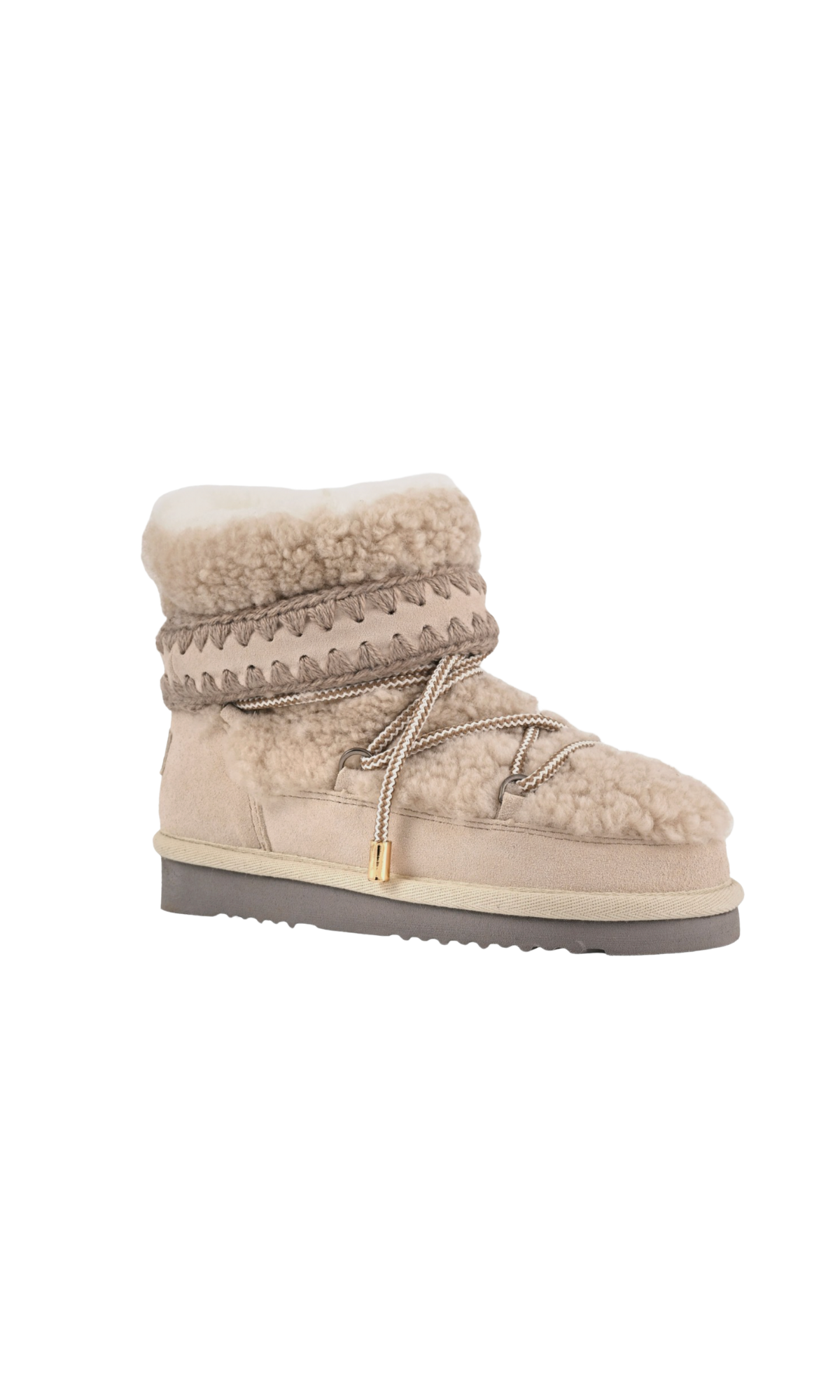 MOU ESKIMO 18 CURLY SHEEPSKIN CHALK