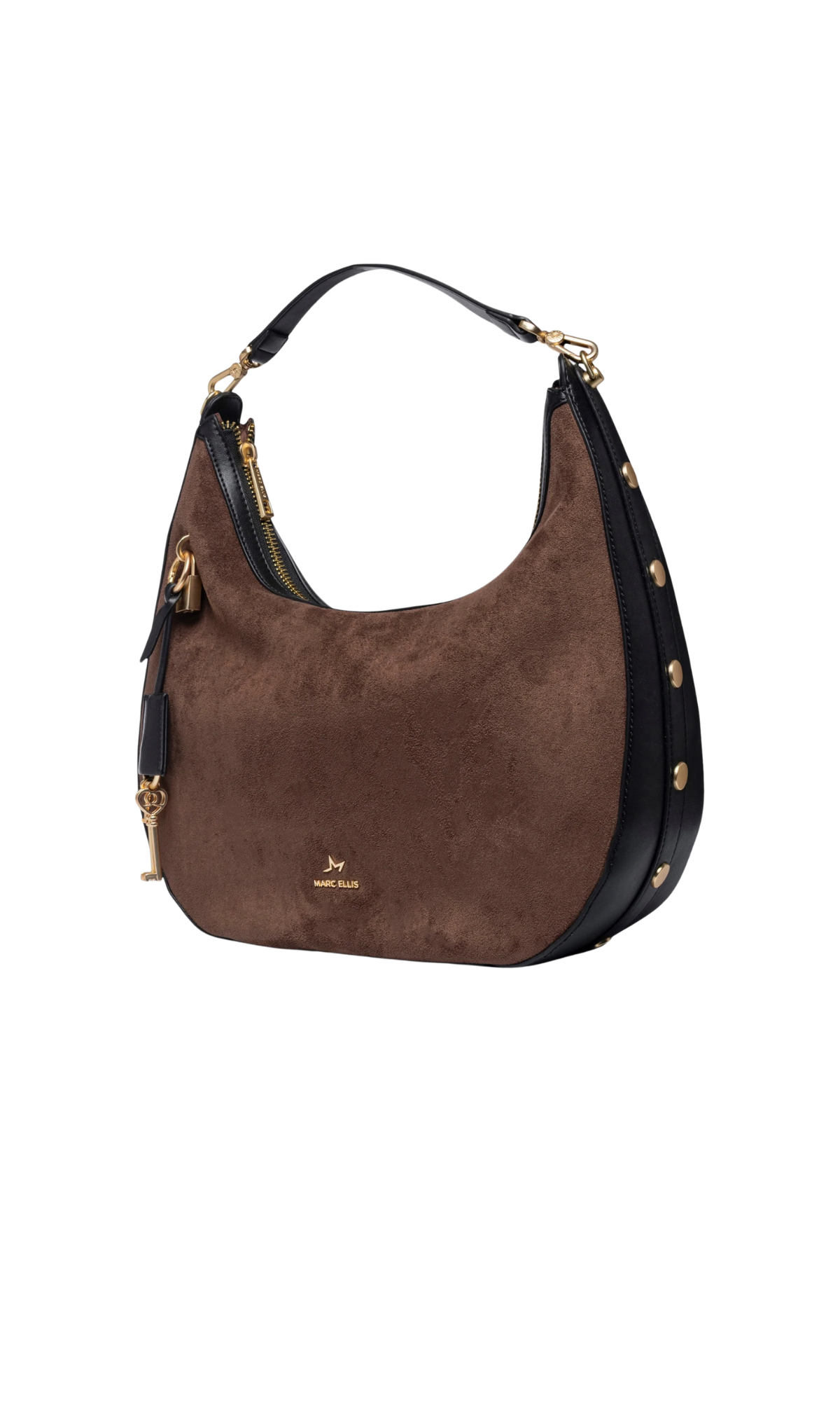 BORSA A SPALLA MARC ELLIS SINDY KEY CHOCOLATE