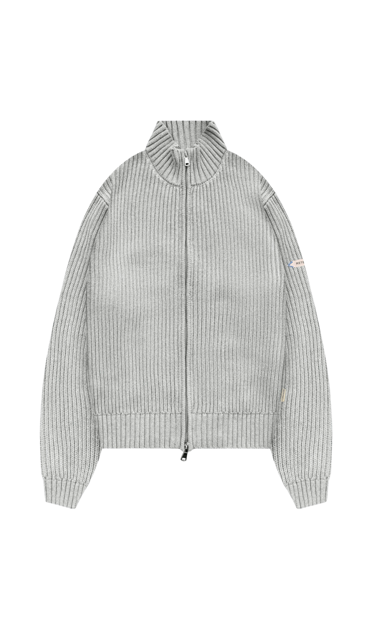 L'ATELIER LINE KNIT ZIPPER - GRIGIO - RETERNITY