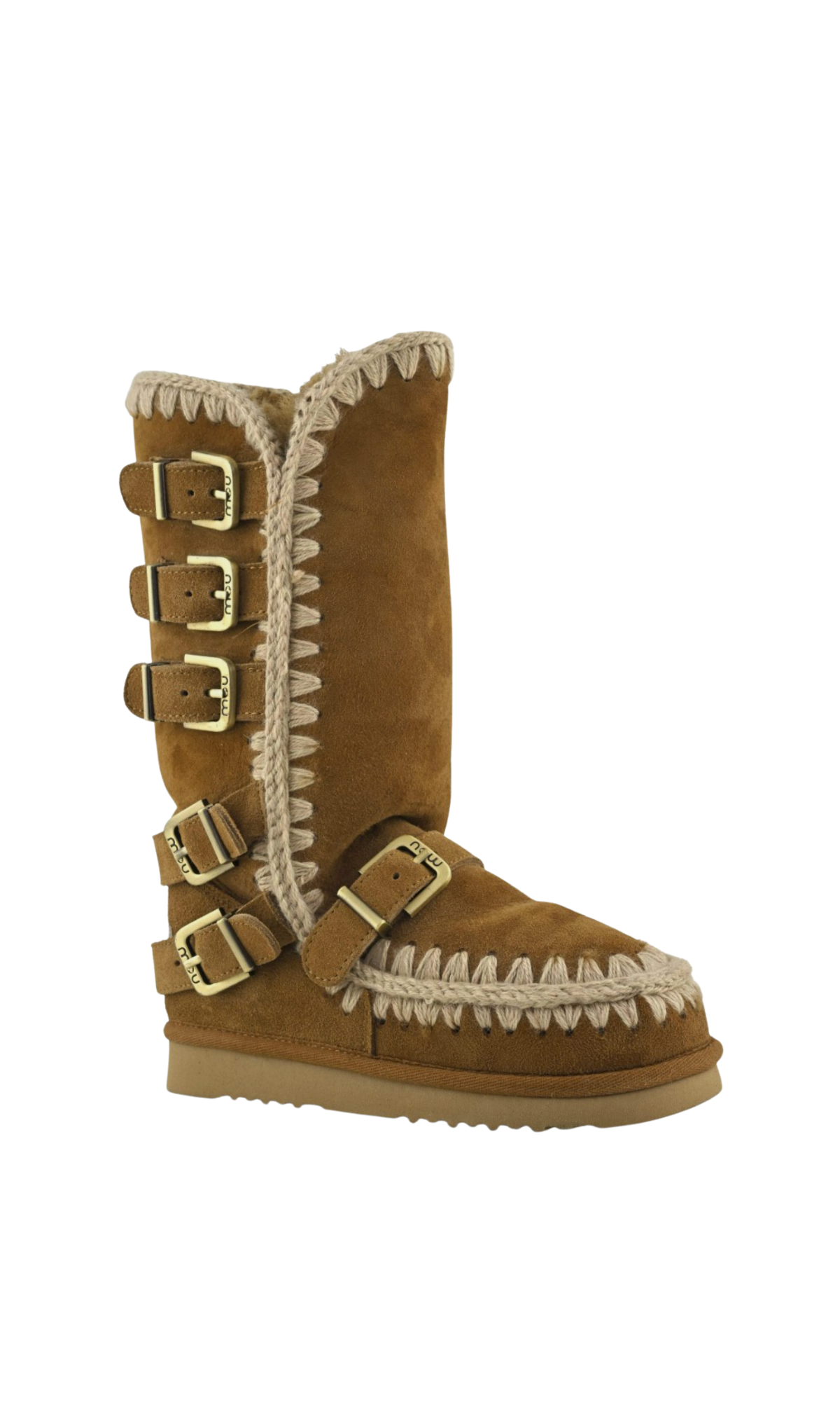 MOU STIVALI ESKIMO 40BUCKLE STRAPS COGNAC