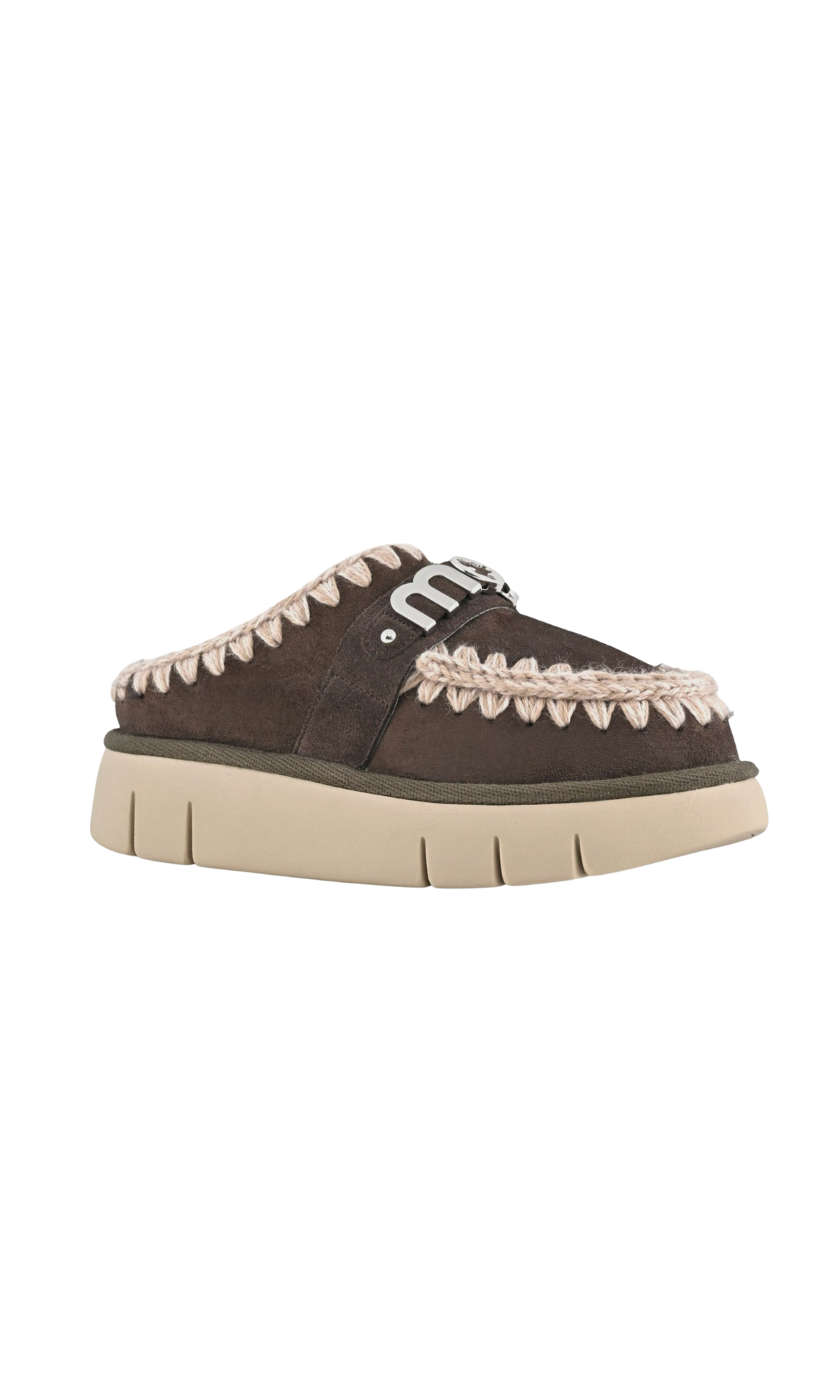 MOU BOUNCE CLOG METAL LOGO MOCHA