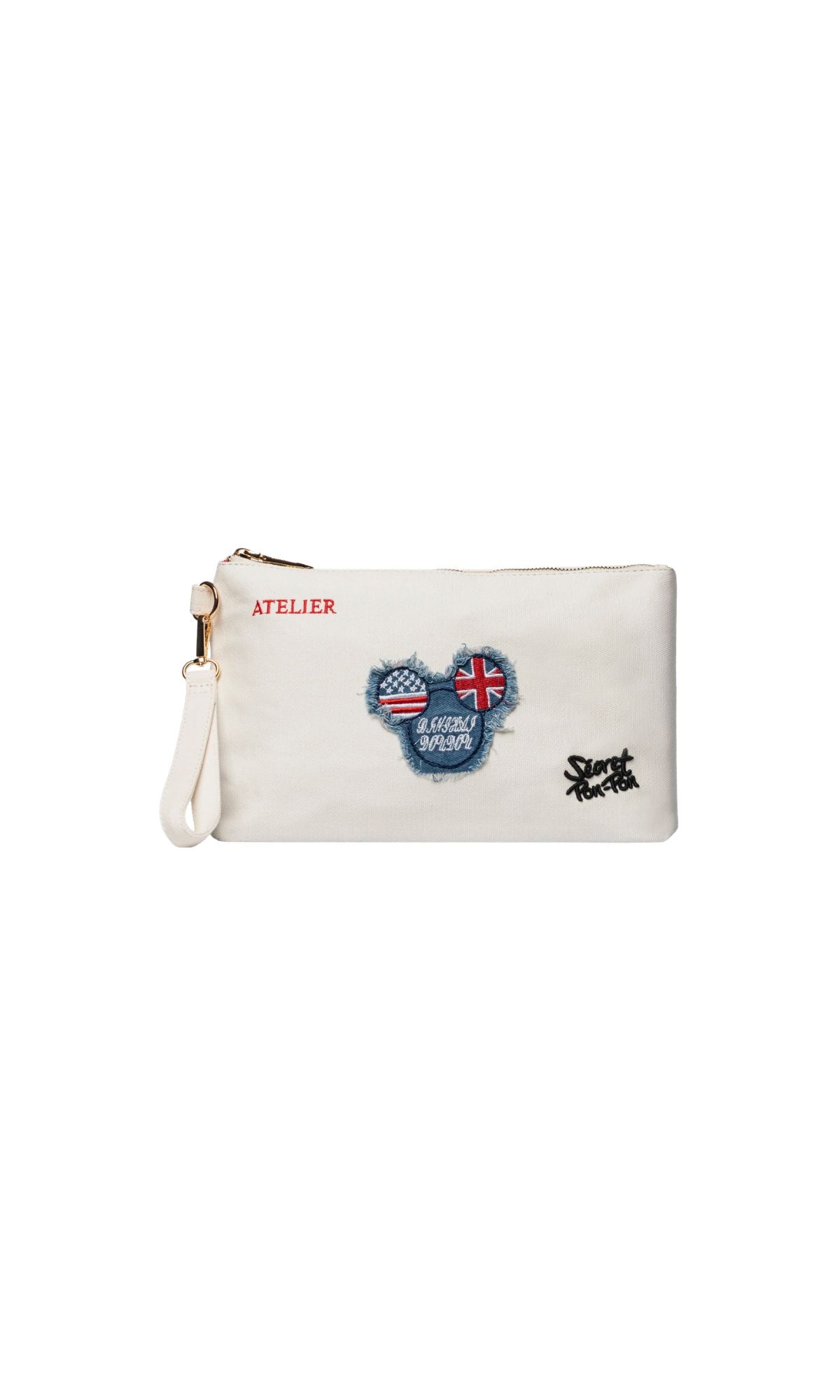 SAINT TROPEZ POUCH ECRU - Accessori - SECRET PON PON