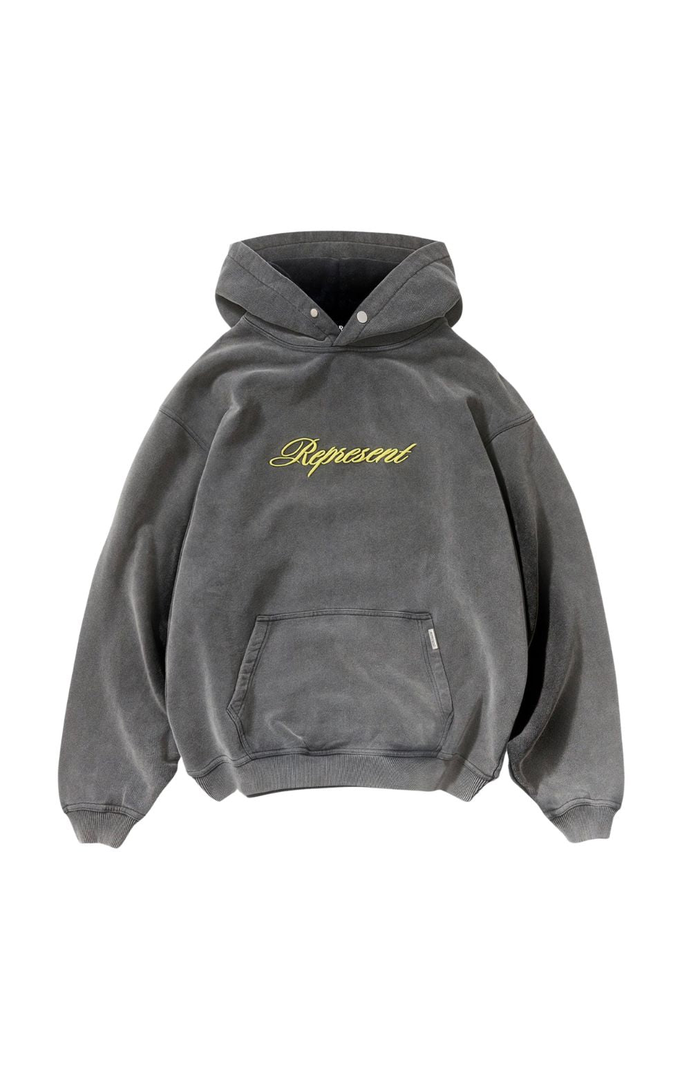 HOODIE VINTAGE GREY SCRIPT LOGO - ABBIGLIAMENTO - REPRESENT