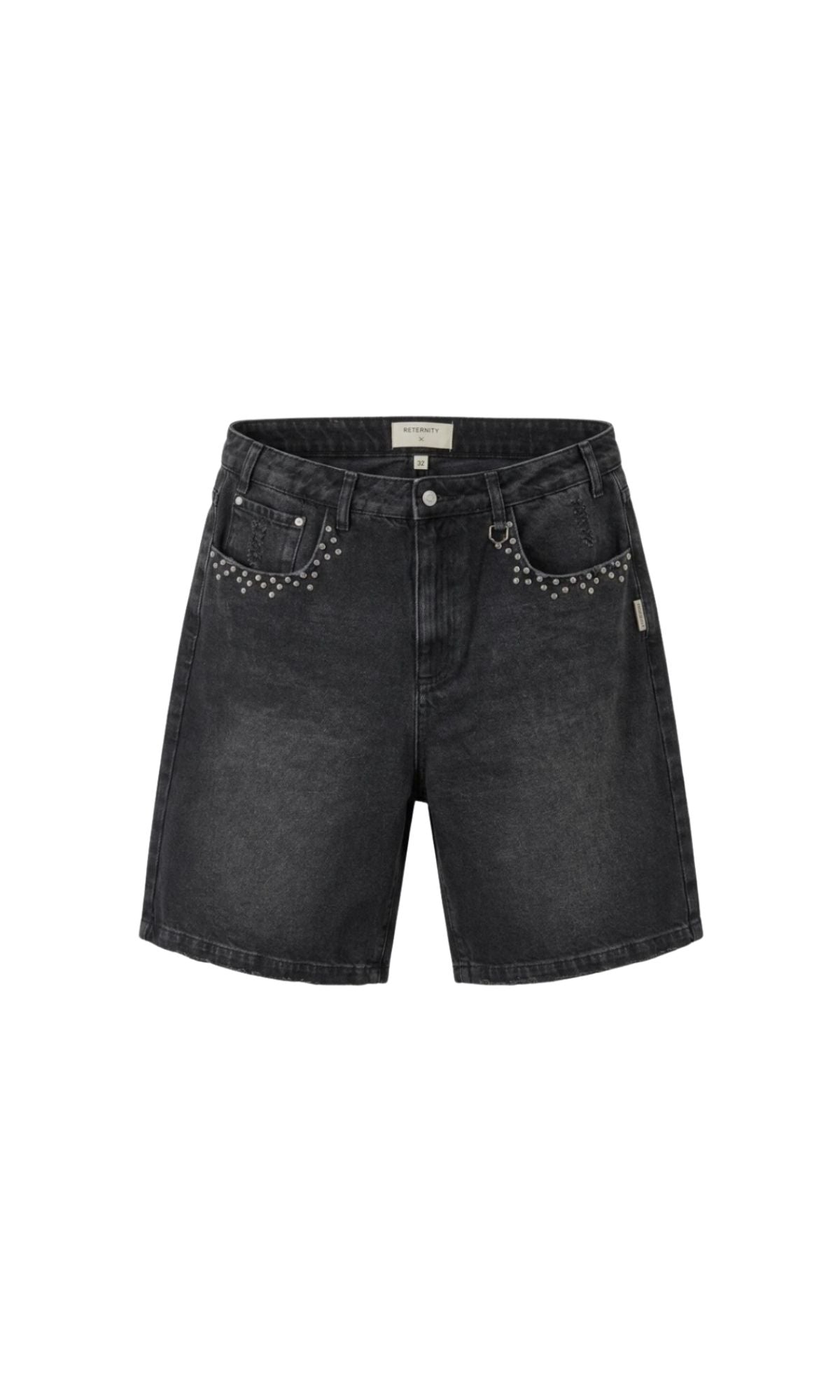 STUDDED JORTS BLACK - ABBIGLIAMENTO - RETERNITY