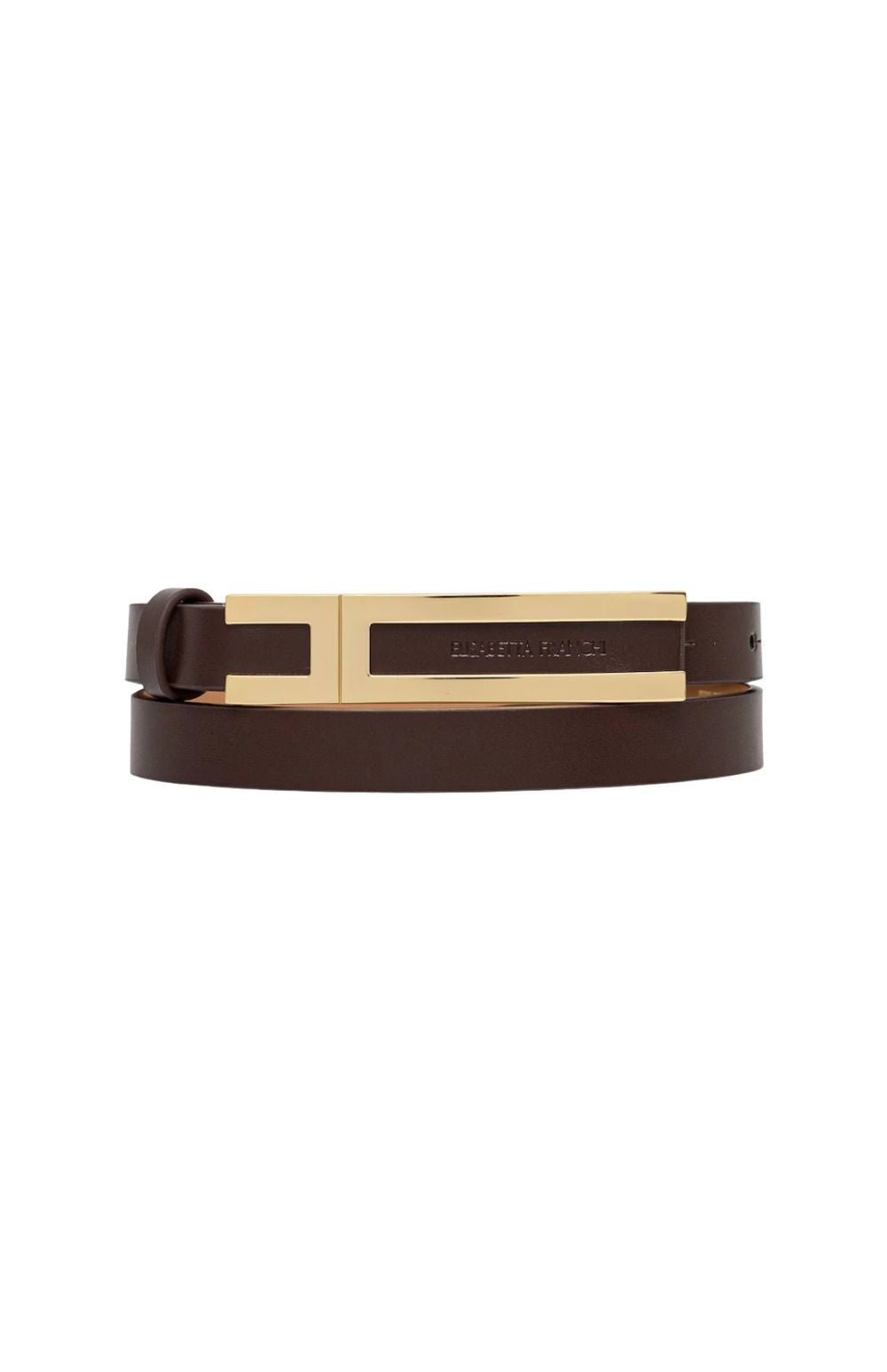 CINTURA COFFEE FIBBIA LOGO - Accessori - ELISABETTA FRANCHI