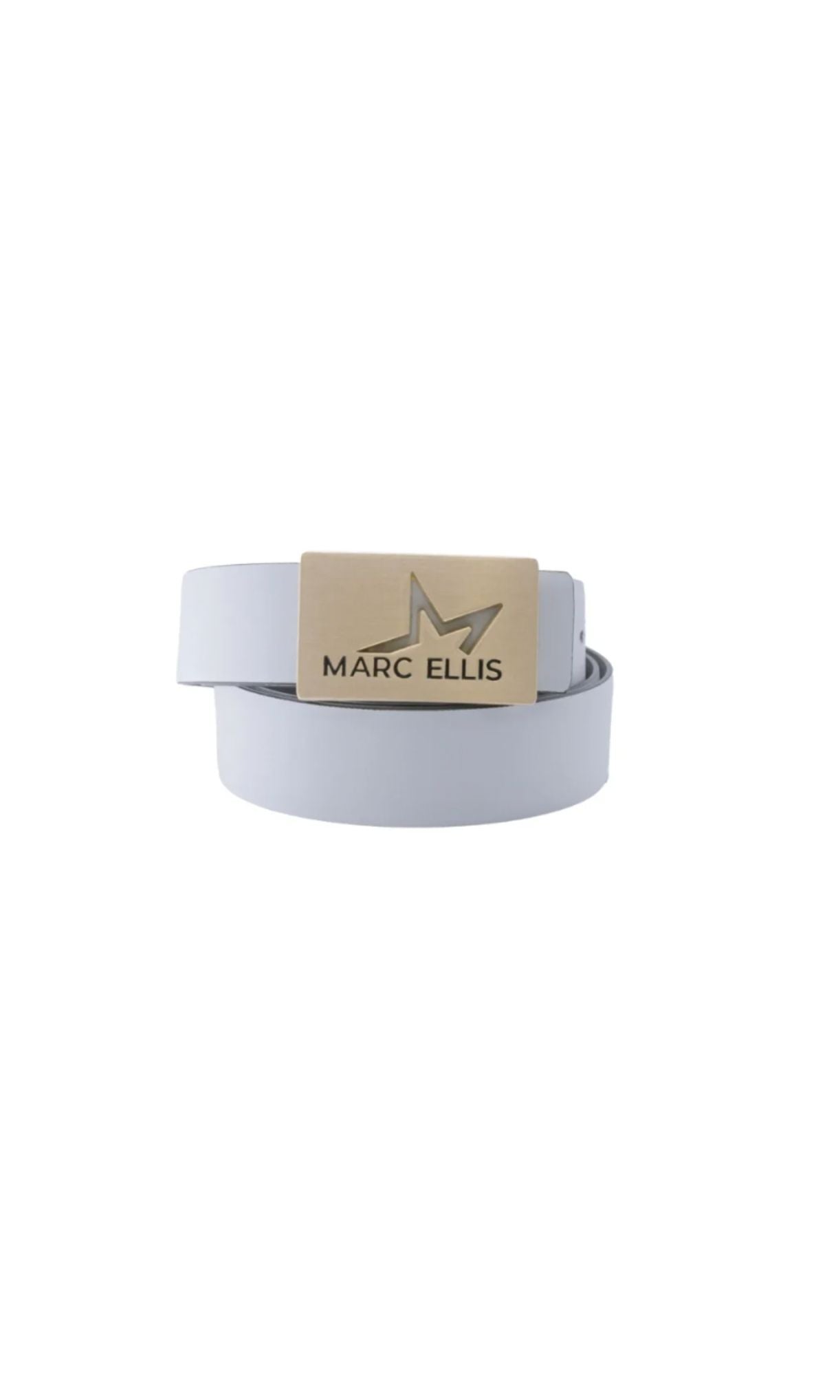 BELT 182 OFF BLANC/BLACK GOLD - Accessori - MARC ELLIS