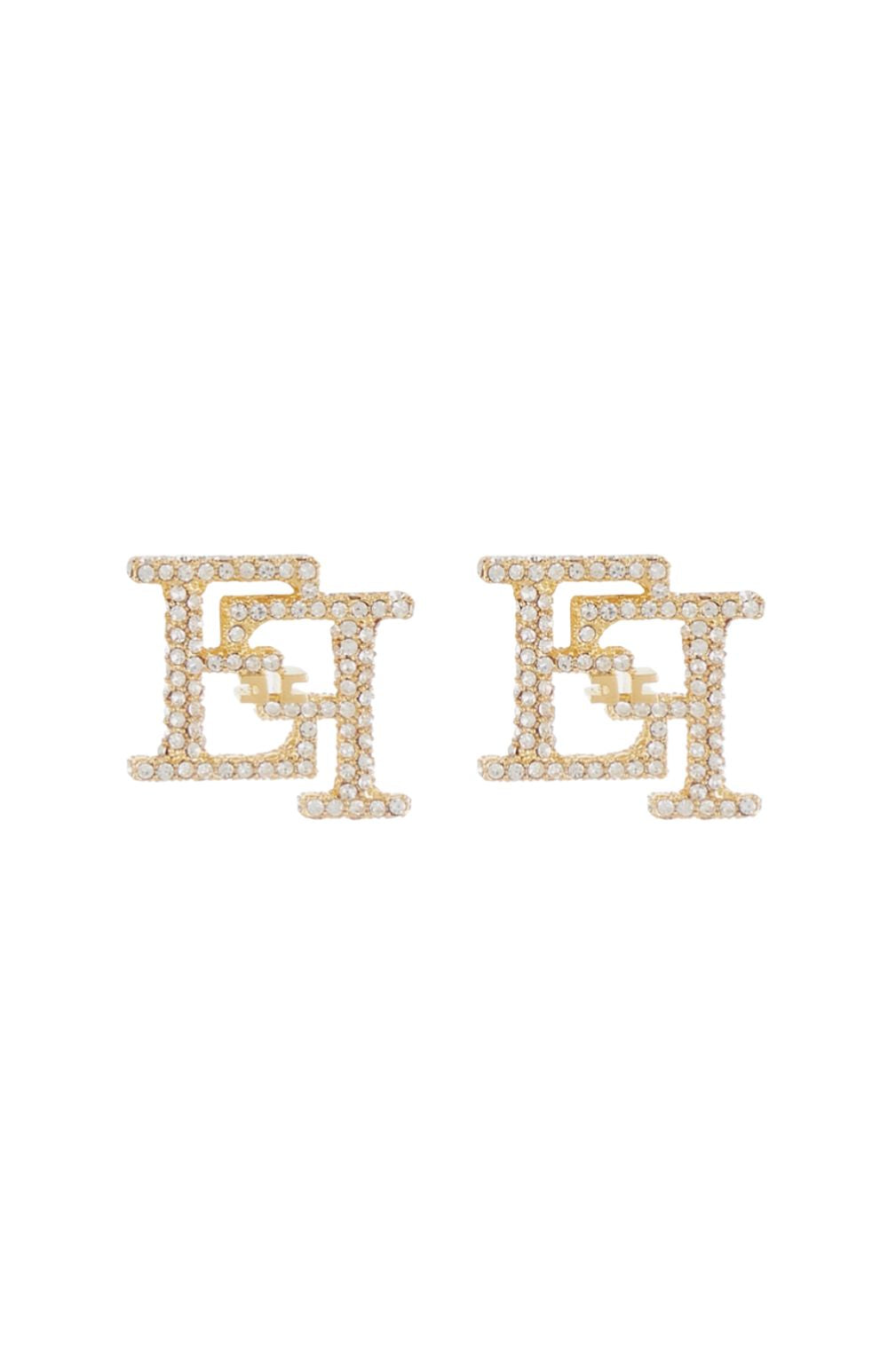 ORECCHINI DOPPIO LOGO STRASS - Accessori - ELISABETTA FRANCHI