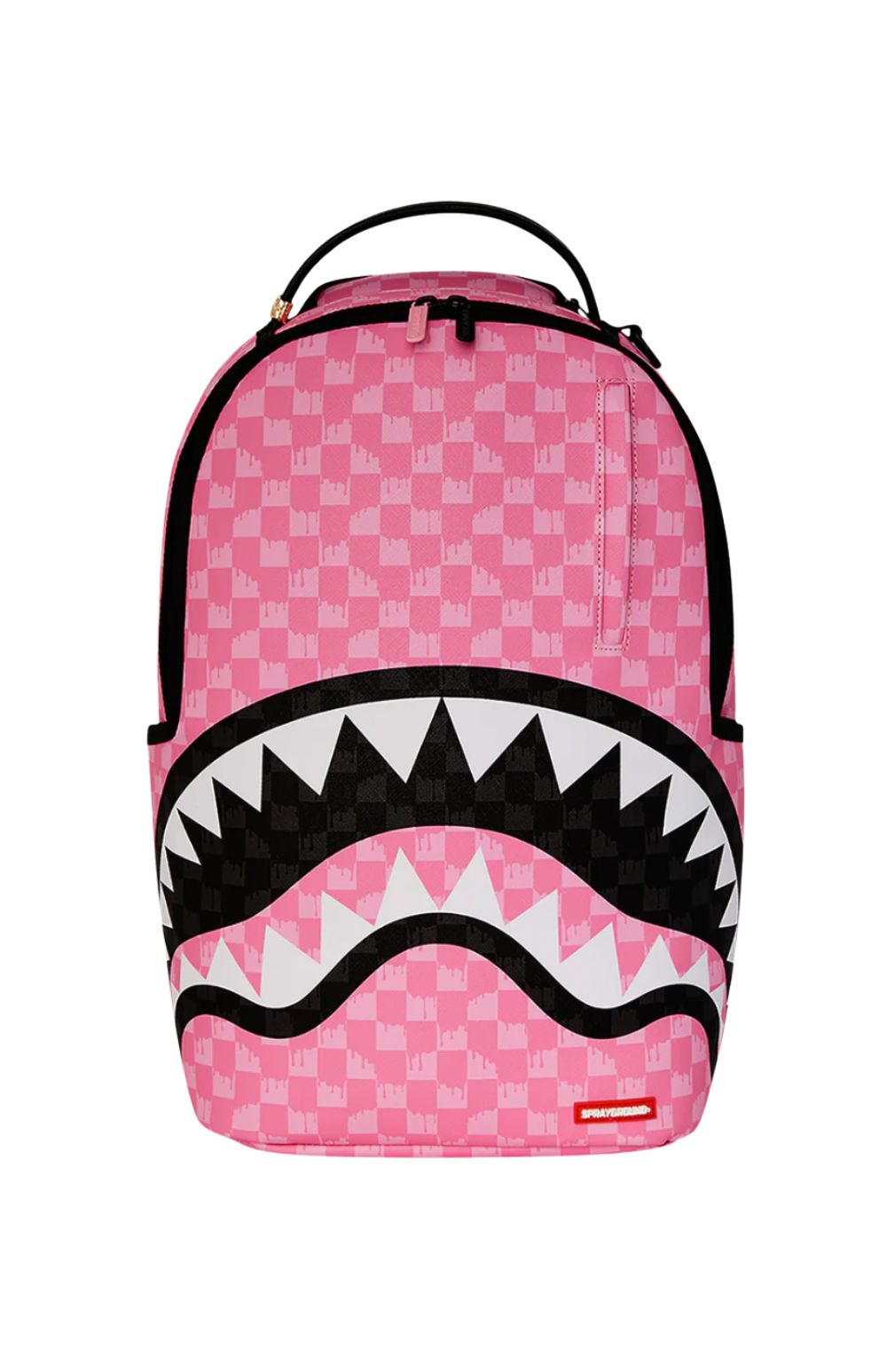 PINK AND BLACK DRIP CHECK BACKPACK - Accessori - SPRAYGROUND
