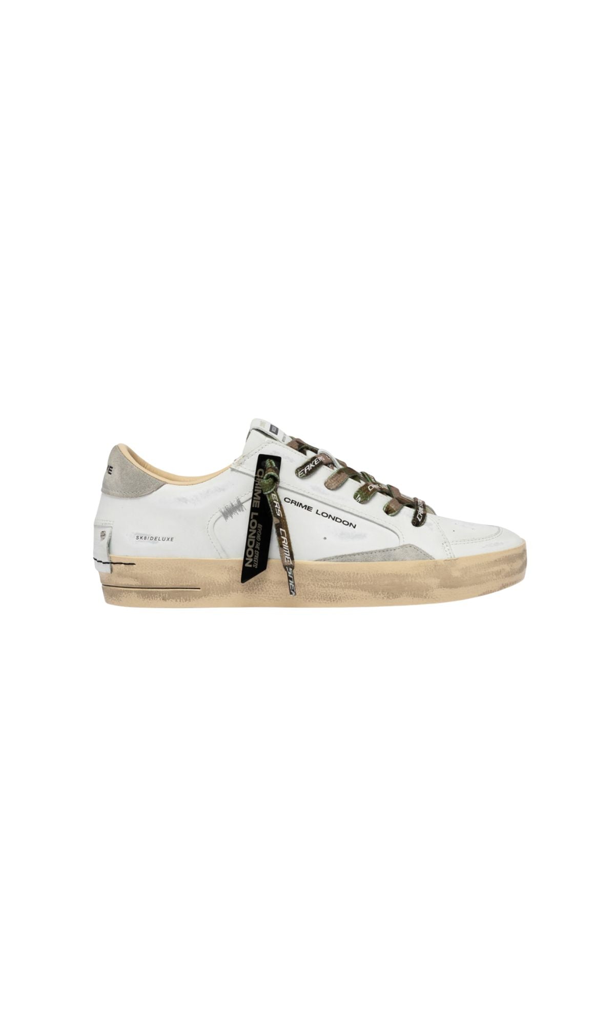 SK8 DELUXE URBAN CAMO WHITE - calzature - CRIME LONDON