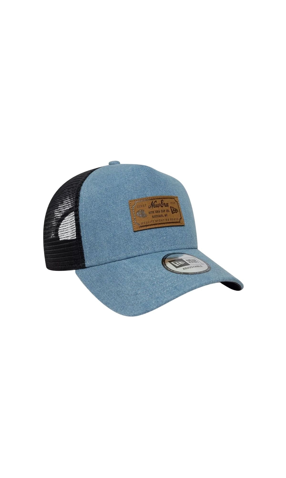 9 FORTY LEATHER PATCH DENIM BLUE - Accessori - NEW ERA