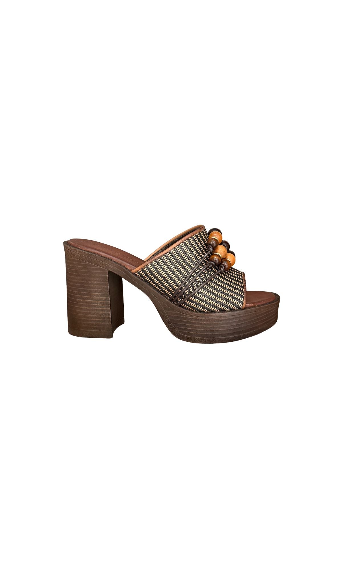 CECILIA 551 BROWN RAFFIA - calzature - EXE