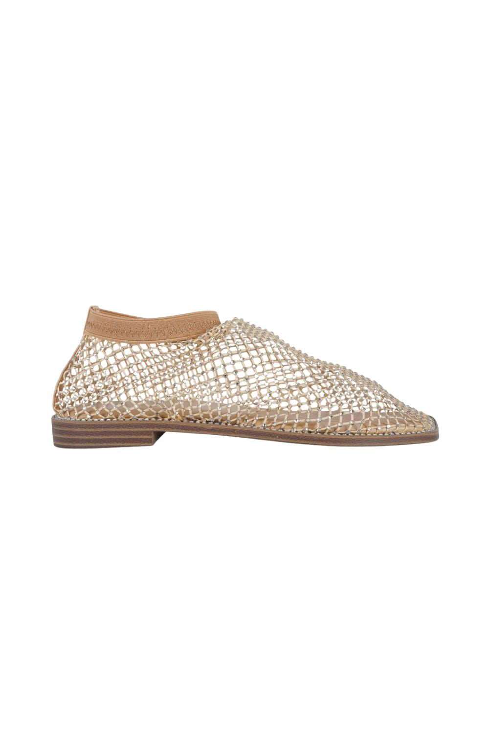 SANDALO BASSO RETE BEIGE/ORO - calzature - EXE