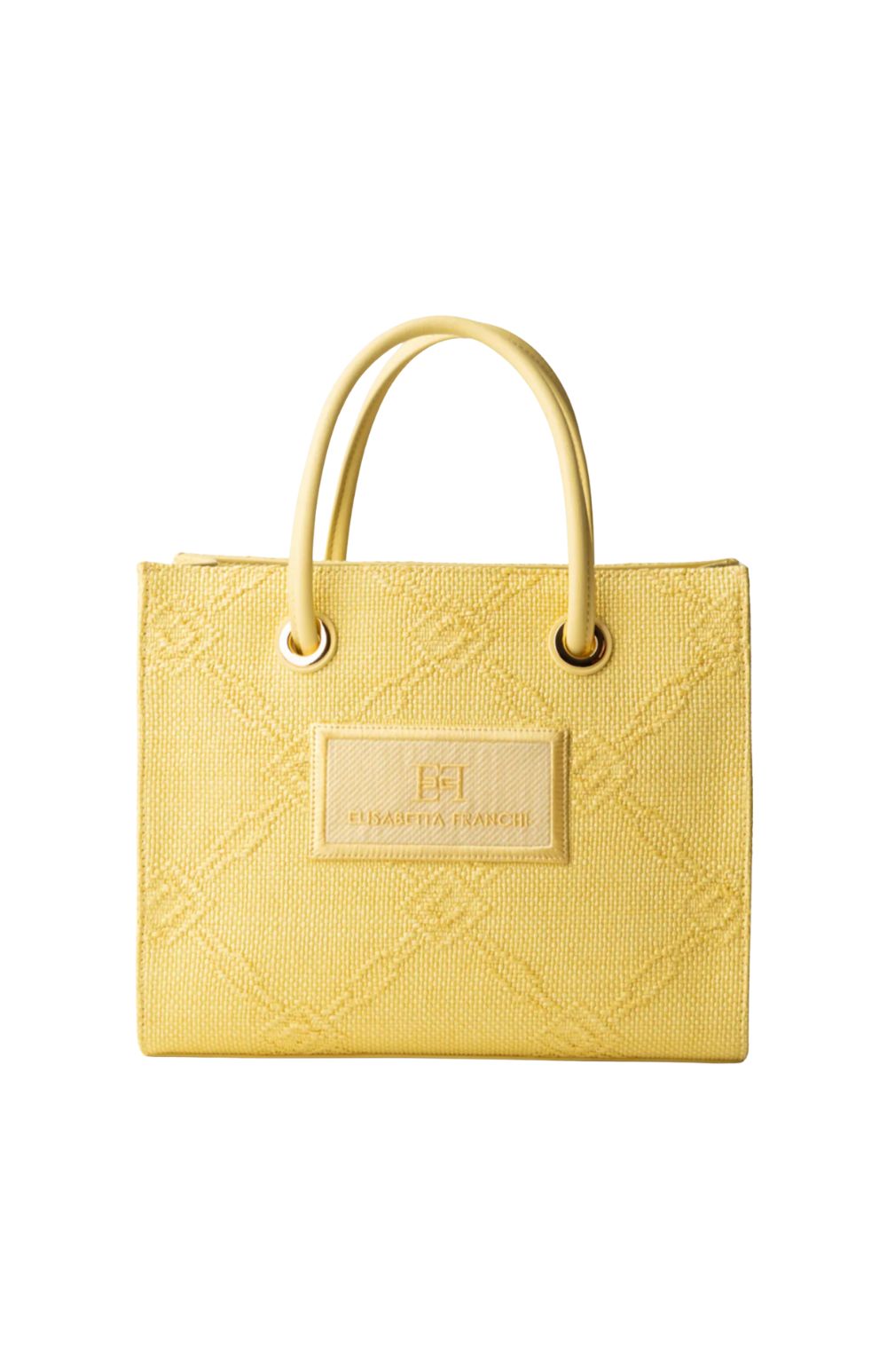 TOTE SMALL RAFIA LEMONADE - Accessori - ELISABETTA FRANCHI
