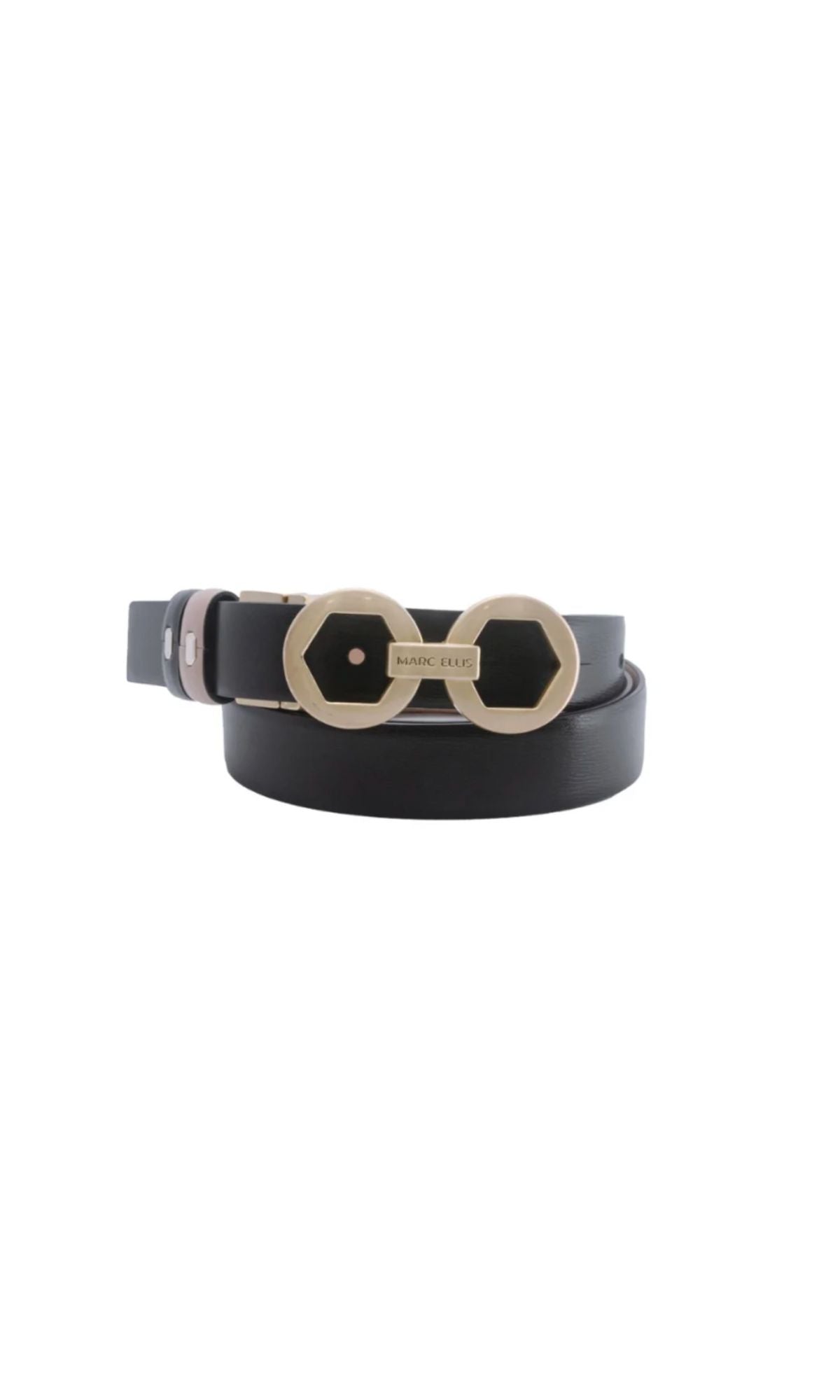 BELT 174 DO BALCK/BEIGE GOLD - Accessori - MARC ELLIS