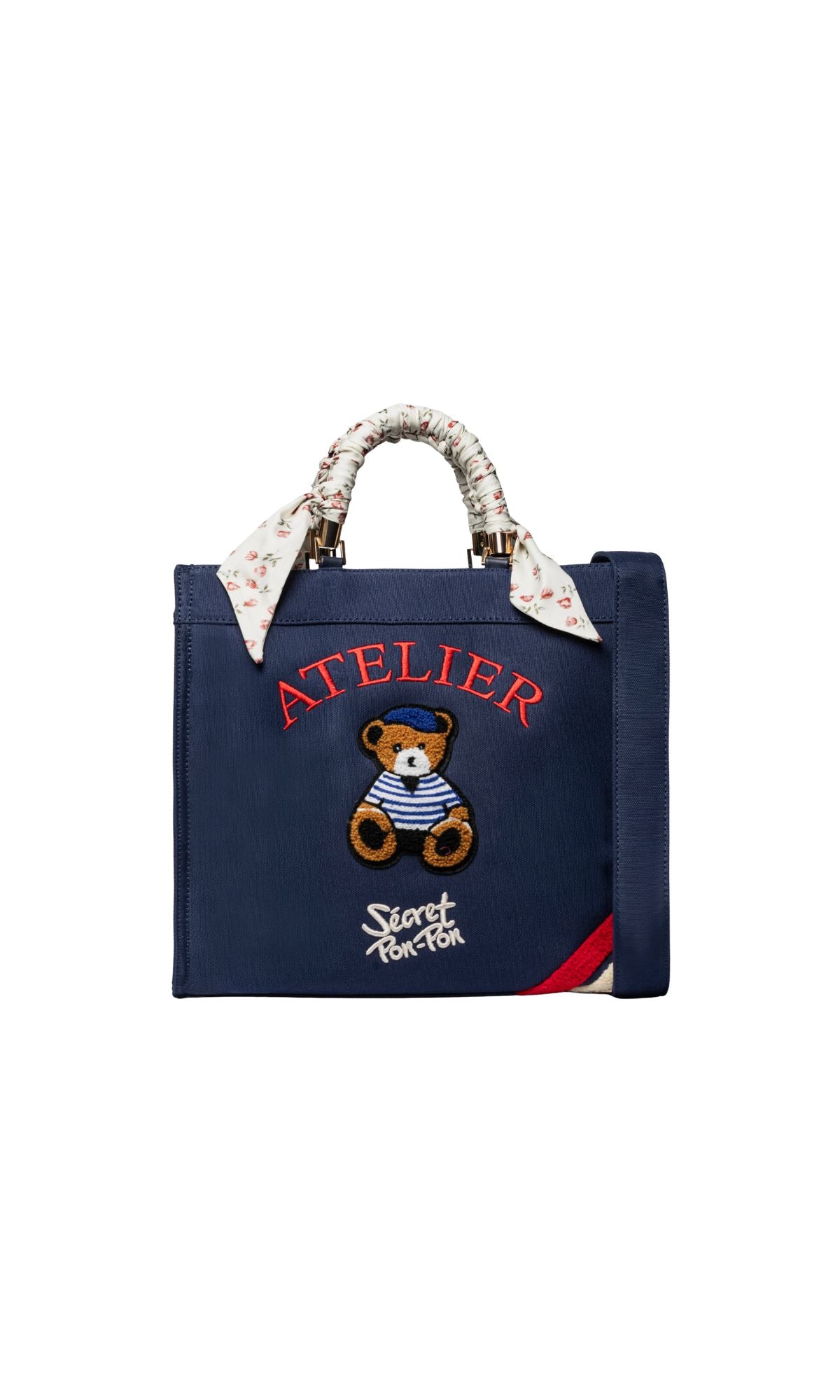 SAINT TROPEZ BAG M BLUE NAVY - Accessori - SECRET PON PON