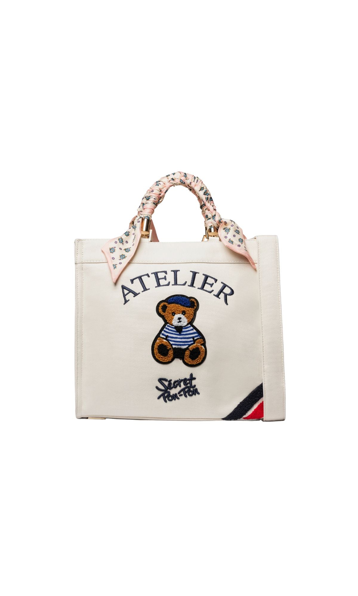 SAINT TROPEZ BAG M ECRU - Accessori - SECRET PON PON