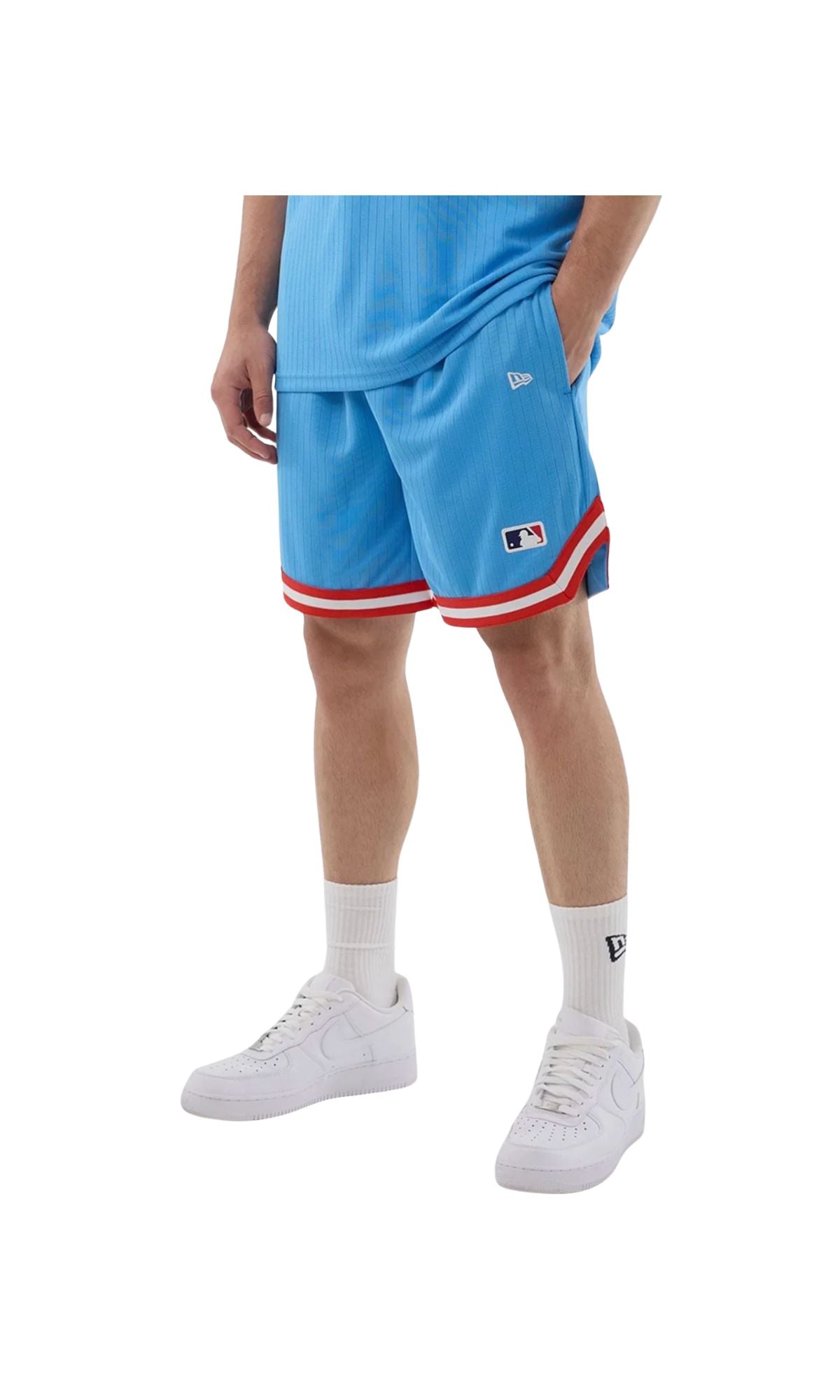 PANTALONCINI NY OVERSIZED PASTEL BLUE - ABBIGLIAMENTO - NEW ERA