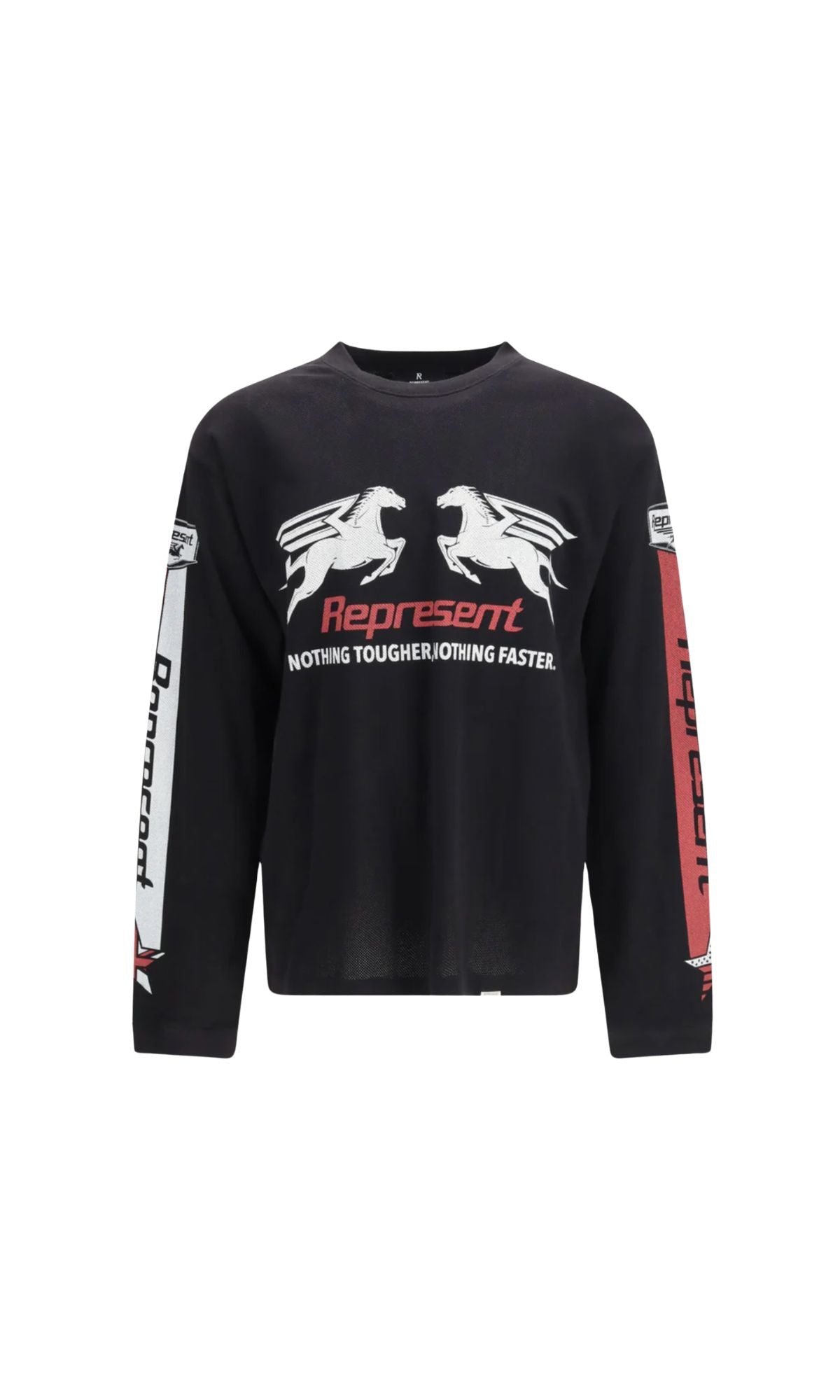 T-SHIRT MESH PEGASUS LONG SLEEVE BLACK - ABBIGLIAMENTO - REPRESENT