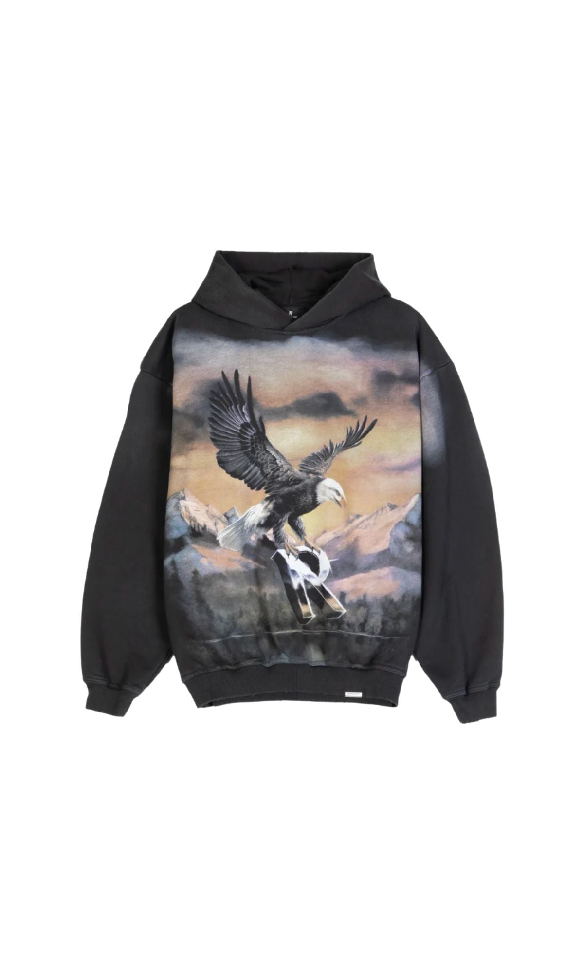 HOODIE CHROME FLIGHT STAINED BLACK - ABBIGLIAMENTO - REPRESENT