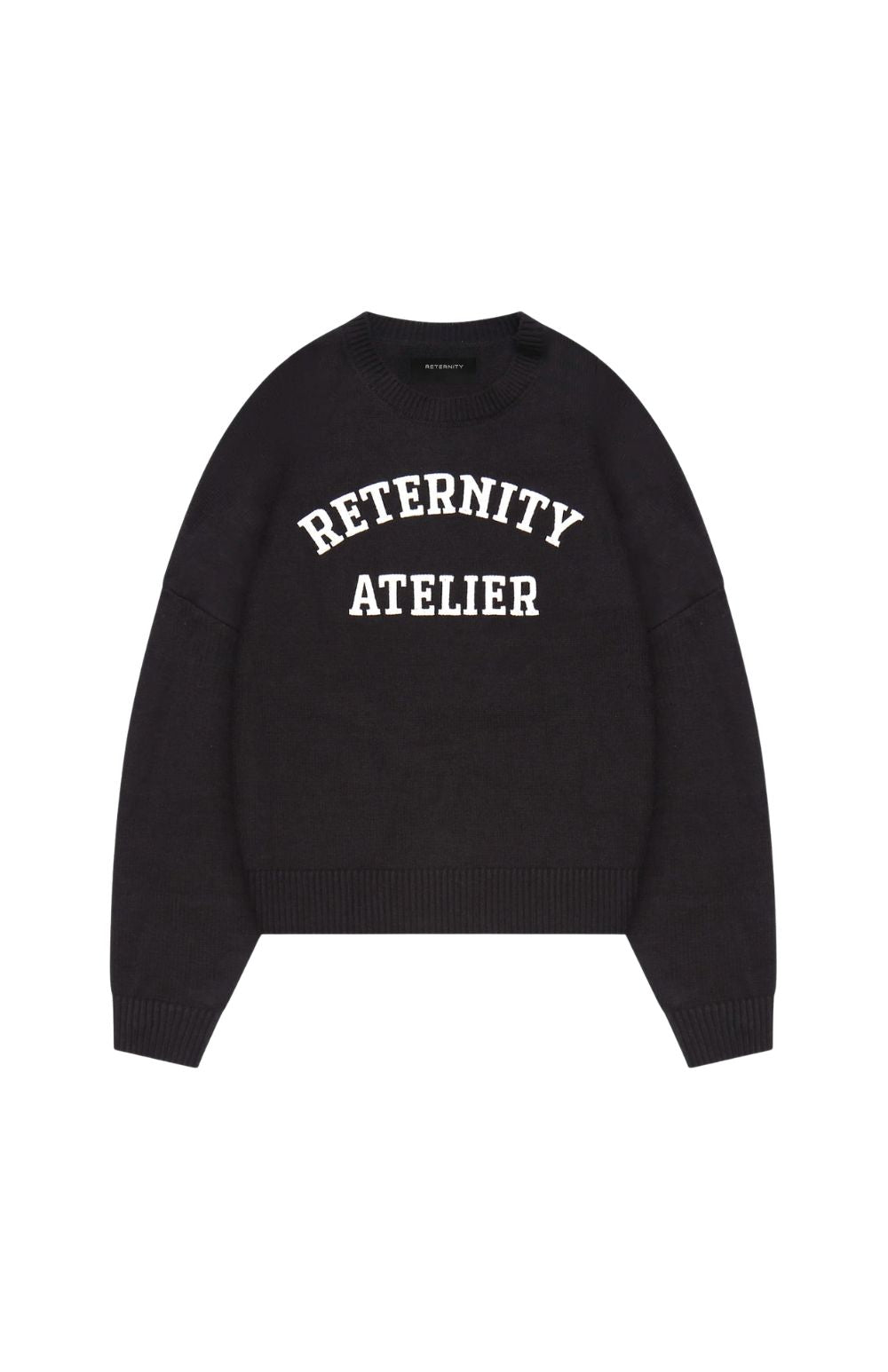 EVENIE LOGO BLACK SWEATER - ABBIGLIAMENTO - RETERNITY