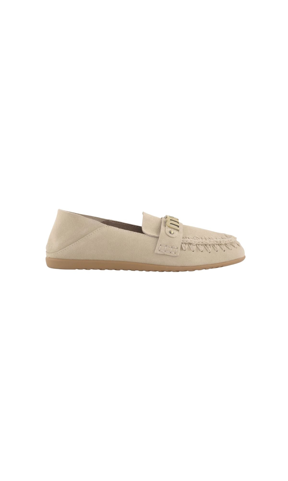 7 SLIP ON SUEDE BALLERINA CHALK - calzature - MOU