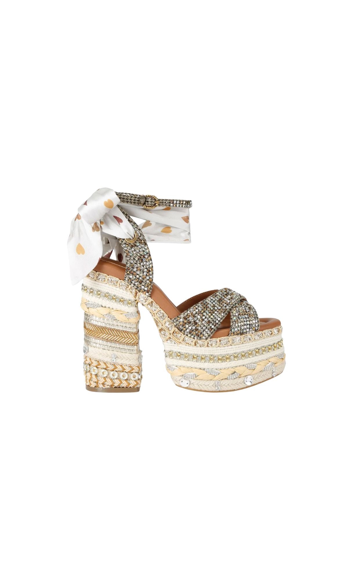 CHELSEA SCARF BEIGE PLATFORM - calzature - KURT GEIGER