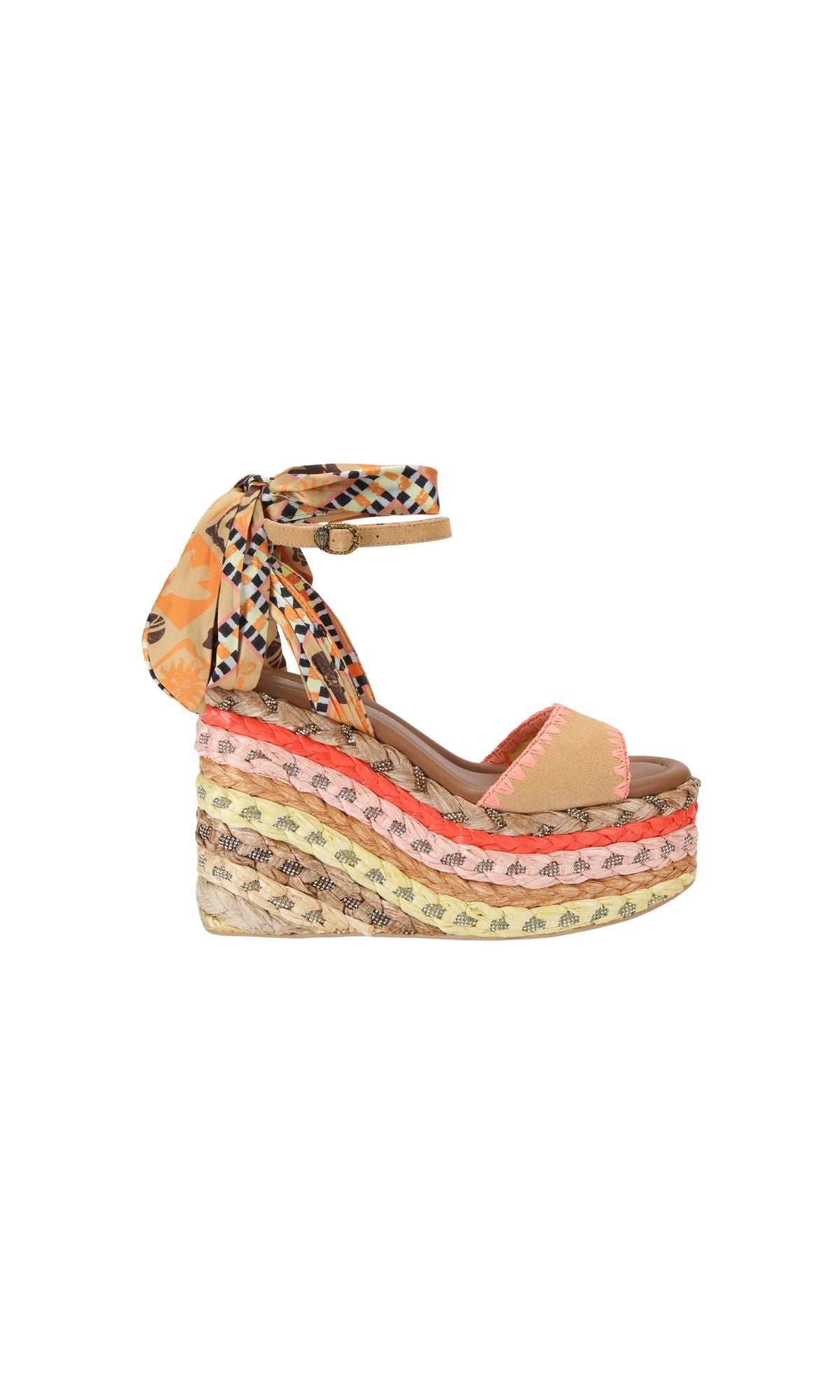 CHELSEA SCARF WEDGE MUSTARD - calzature - KURT GEIGER