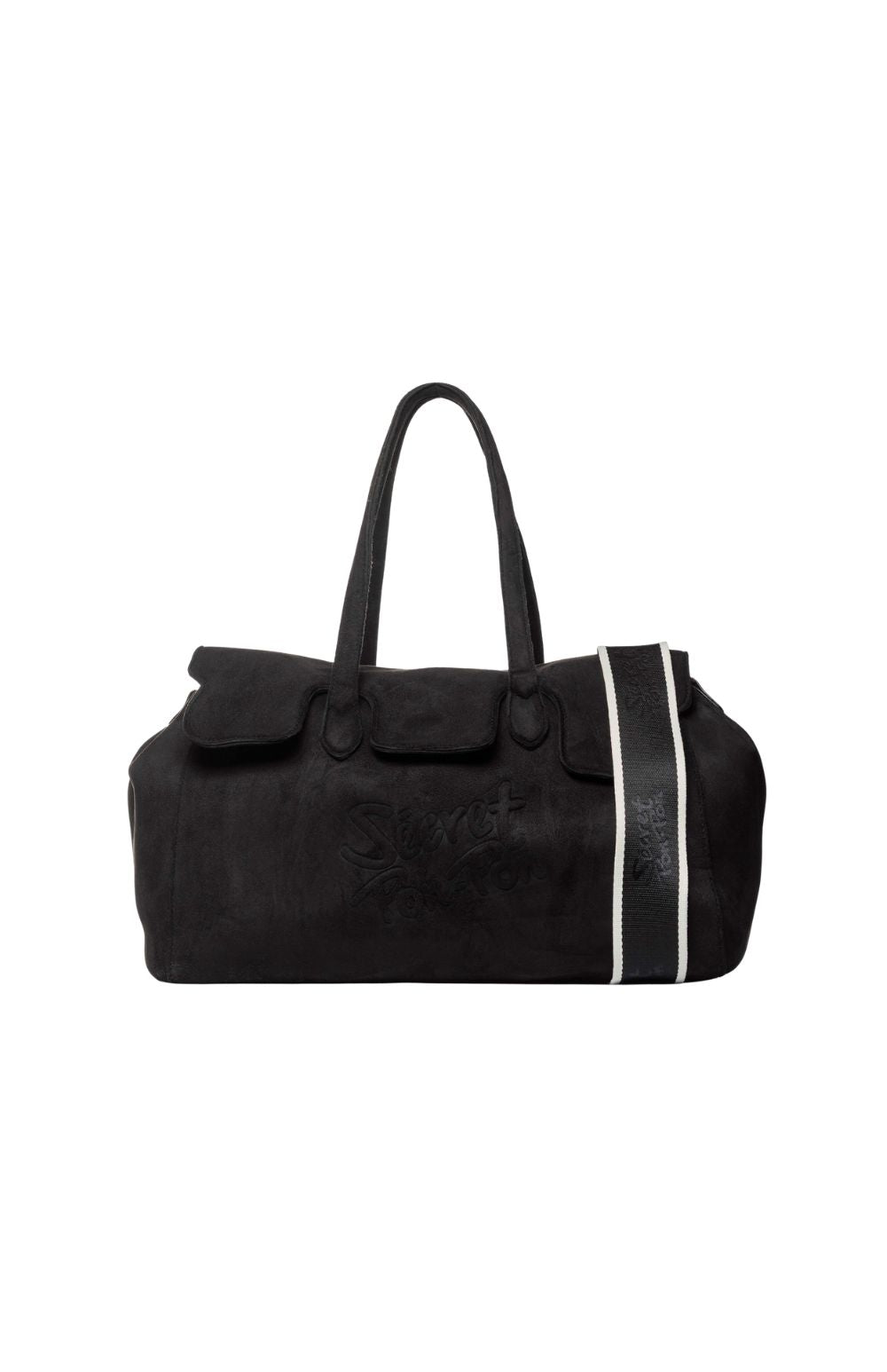 MONICA L SUEDE TOTE BLACK - Accessori - SECRET PON PON