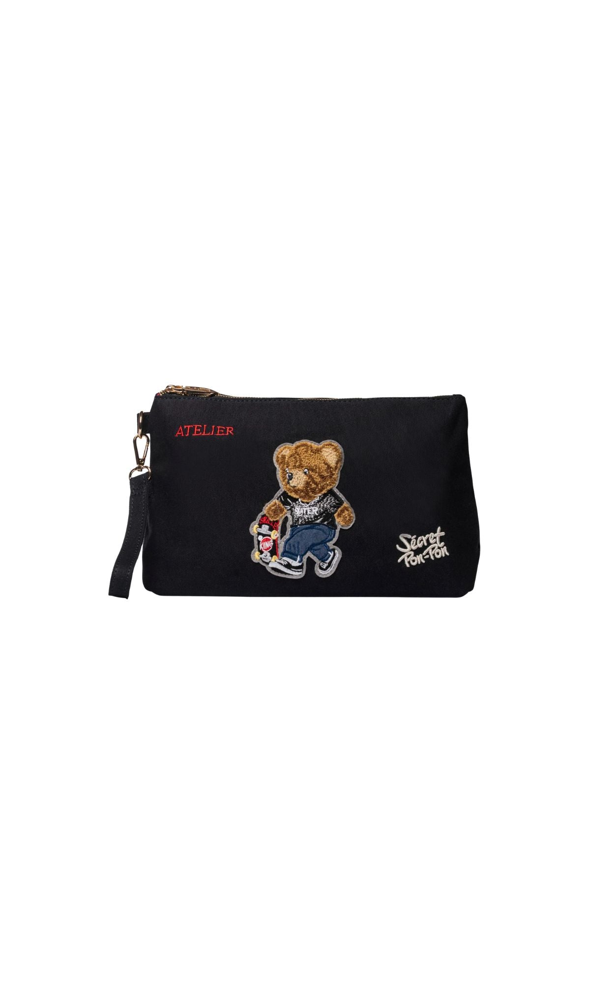 SAINT TROPEZ POUCH BLACK - Accessori - SECRET PON PON