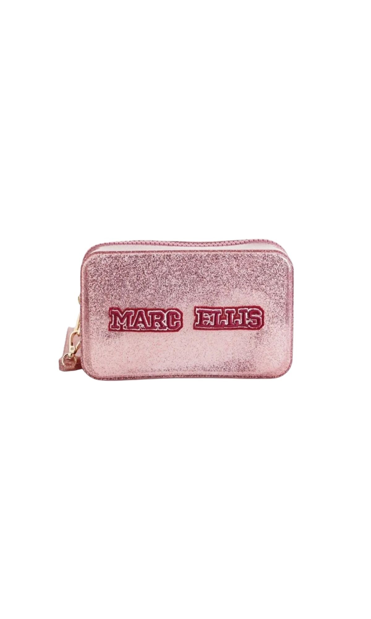 FLAT SPONGE CLUTCH NUDE GLITTER - Accessori - MARC ELLIS