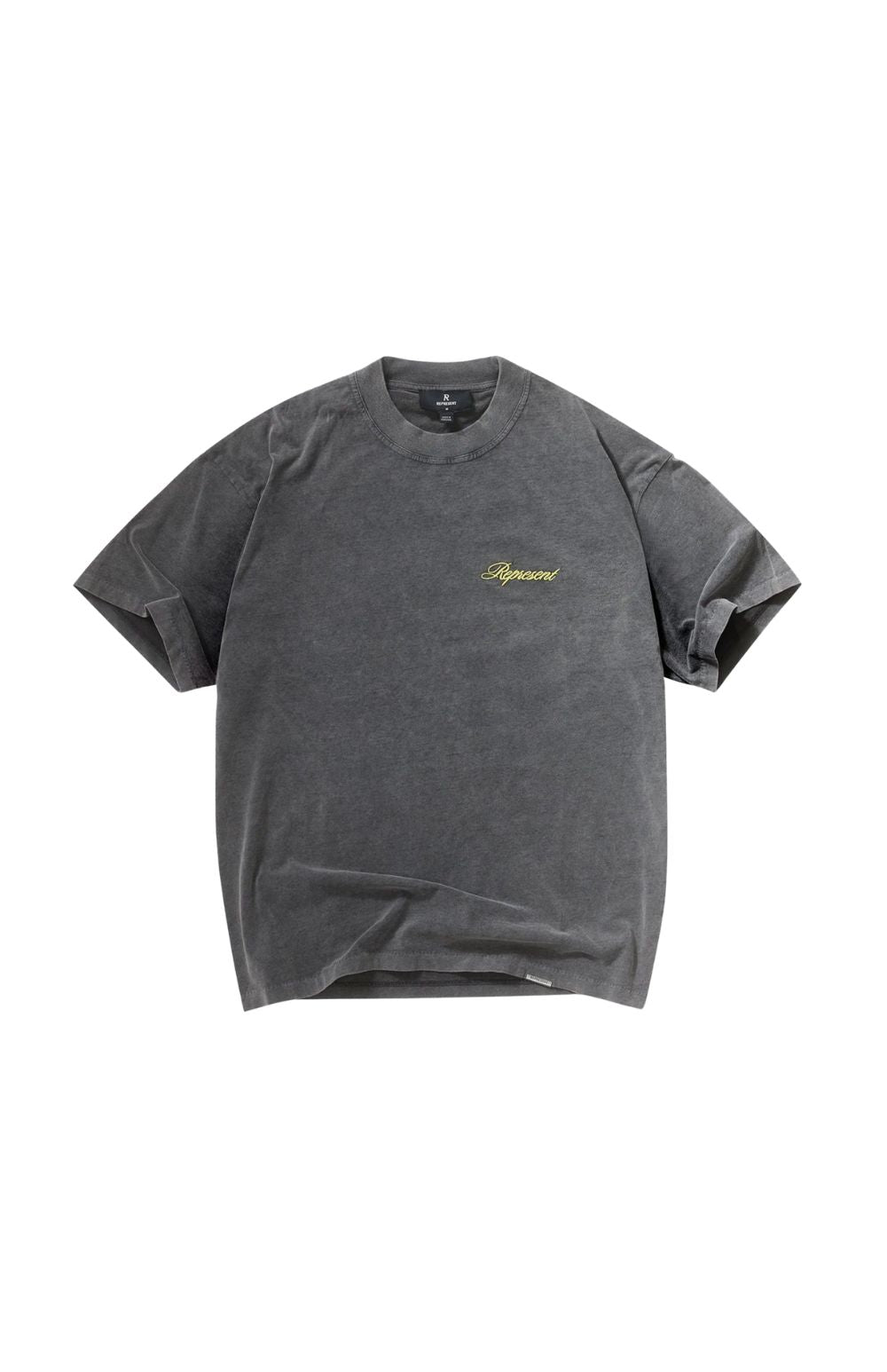 T-SHIRT SCRIPT LOGO VINTAGE GREY - ABBIGLIAMENTO - REPRESENT